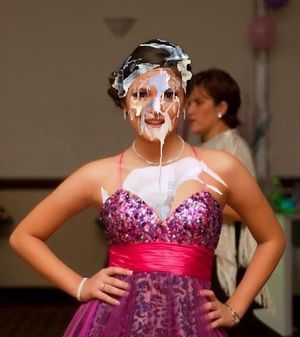 Valeria Soledad Moncada enjoyed a massive bukkake facial at an orgy bday party