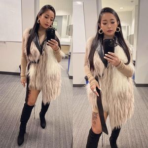 WWE Asian babe Xia Li in fur coat!