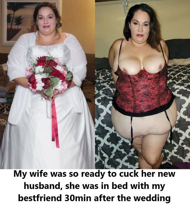 fat hotwife soon to jump into bed with anybody but her new husband