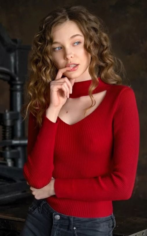 in red