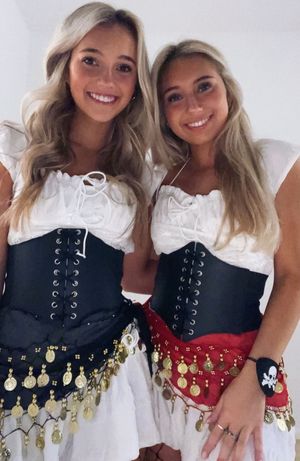 Teens in traditional dress