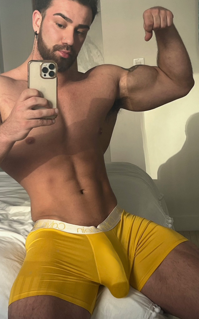 Real man in yellow