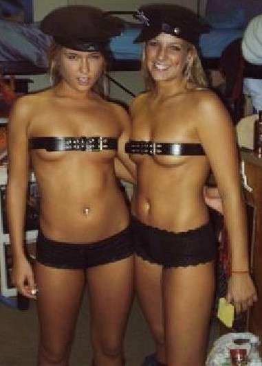 Sexy cops at a party