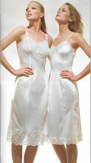 A Pair of Gorgeous Ladies in some Silky Soft & Lacy Full Slips!