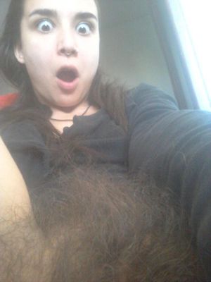 College Teen has a Huge Bush!