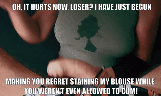 An unallowed cum, and you even made a mess on her. You are in big trouble