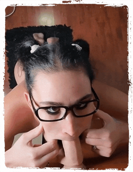 Nerdy Pigtailed Slut Verbally Humiliating herself - Gagging on a Dildo - Squint Eyes - Fish Hook kinky-bitch69 #HHB01