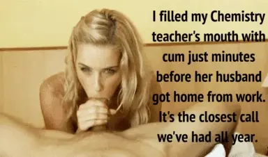 POV: me unloading my cum into my married teacher's mouth