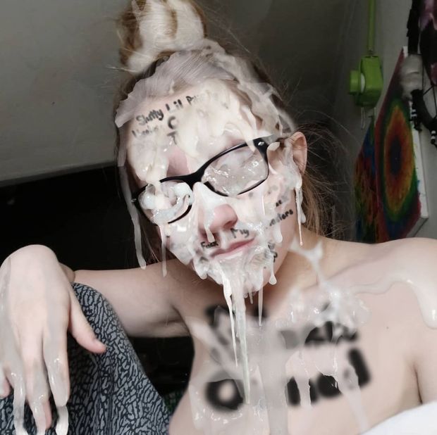 Slutty lil black owned instathot Rhiannon Burgess bukkake