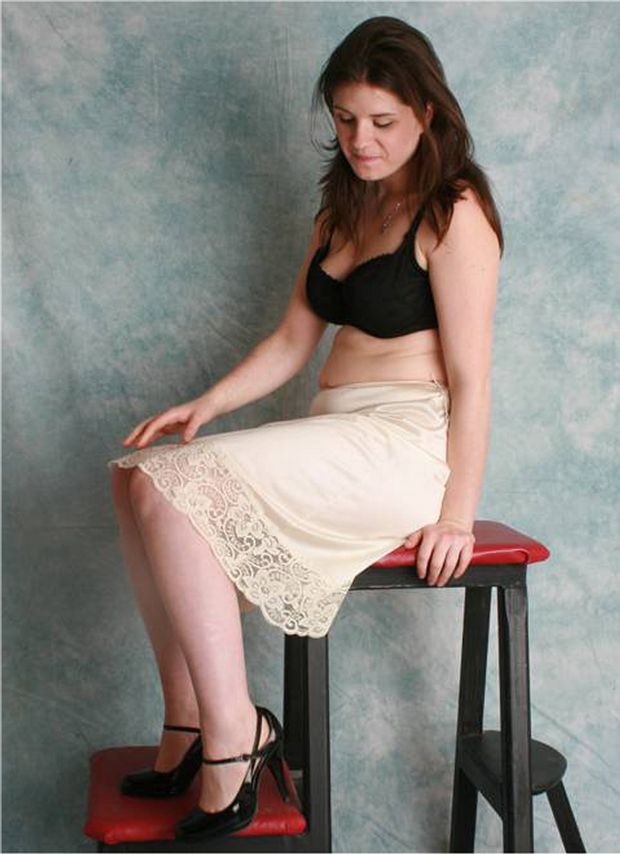 Beautiful Lady, Gorgeous Slip!