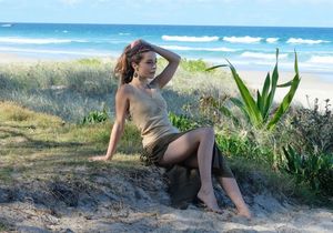 Beautiful Hippie at the Beach