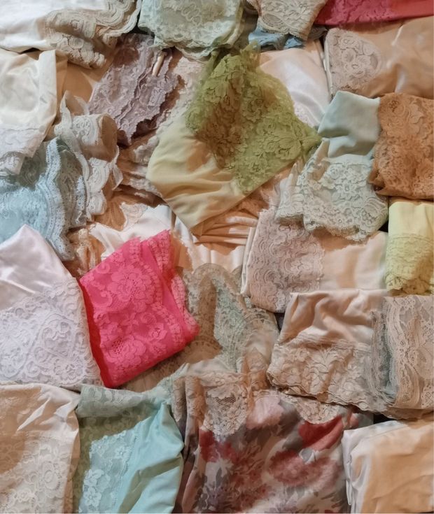 Some of My Silky Soft & Lacy Half Slips.