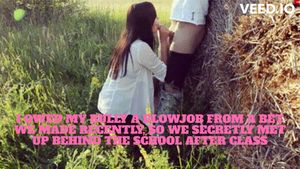 I owed my bully some head from a bet we made....