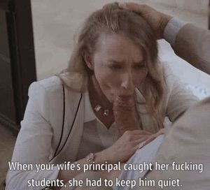 Slut teacher blackmailed