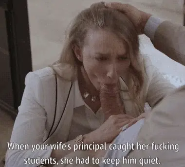 Slut teacher blackmailed