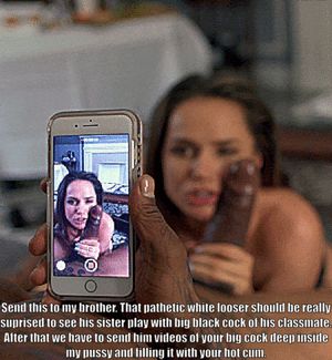 Sister cucks brother with his hung bully