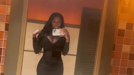 Ellie Mae hot in black dress-Date Night