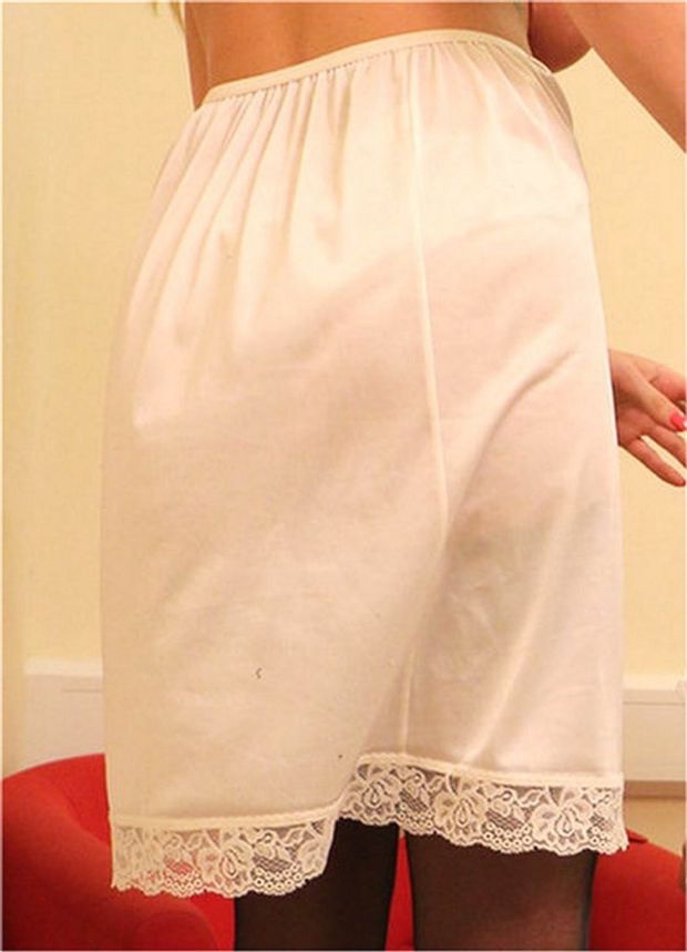 Gorgeous Lacy Catfighting Slip!