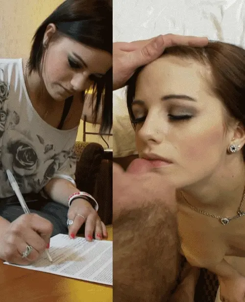 before and after the interview