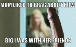 Even when I was sleeping she would show my HUGE COCK to her friends