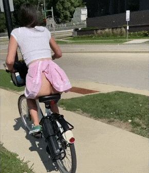 riding a bike