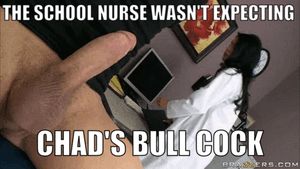 She got scared by the size of it