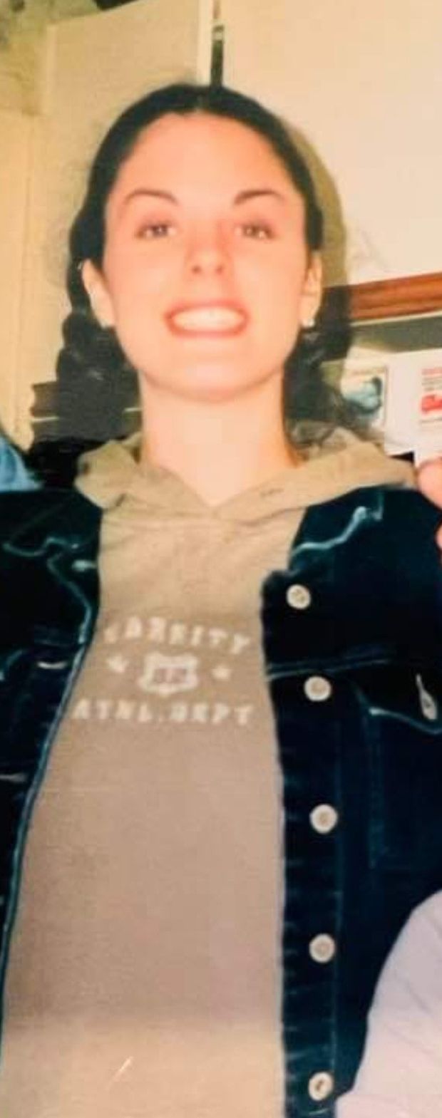 Keri as teen with pigtails