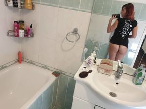 MILF checking out her fine ass and new tan lines