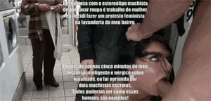 Todos na lavanderia aplaudiram. Ela pensou que era por causa de sua coragem, mas na verdade era porque os homens calaram a boca dela.