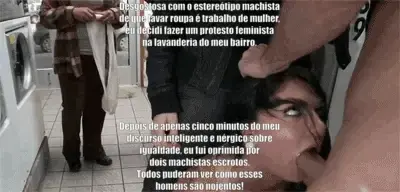 Todos na lavanderia aplaudiram. Ela pensou que era por causa de sua coragem, mas na verdade era porque os homens calaram a boca dela.