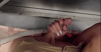 Thanksgiving dinner handjob