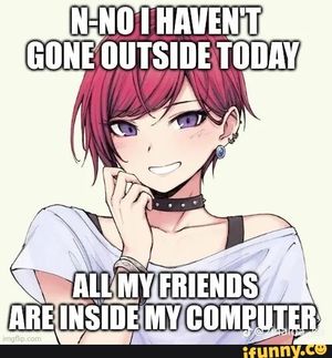 All my friends are inside my computer