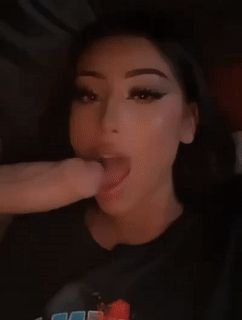 cute latina sucking big dick