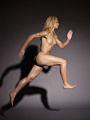 Athletic nude blonde