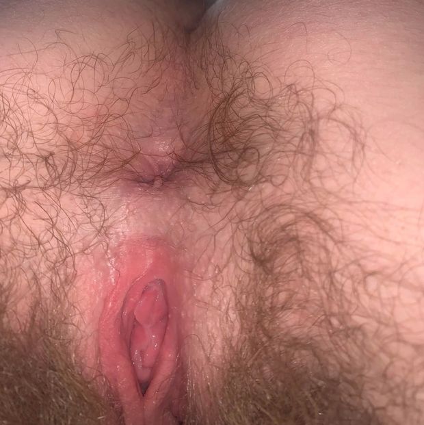 Hairy ass and pussy