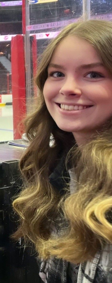 Bella at ice rink