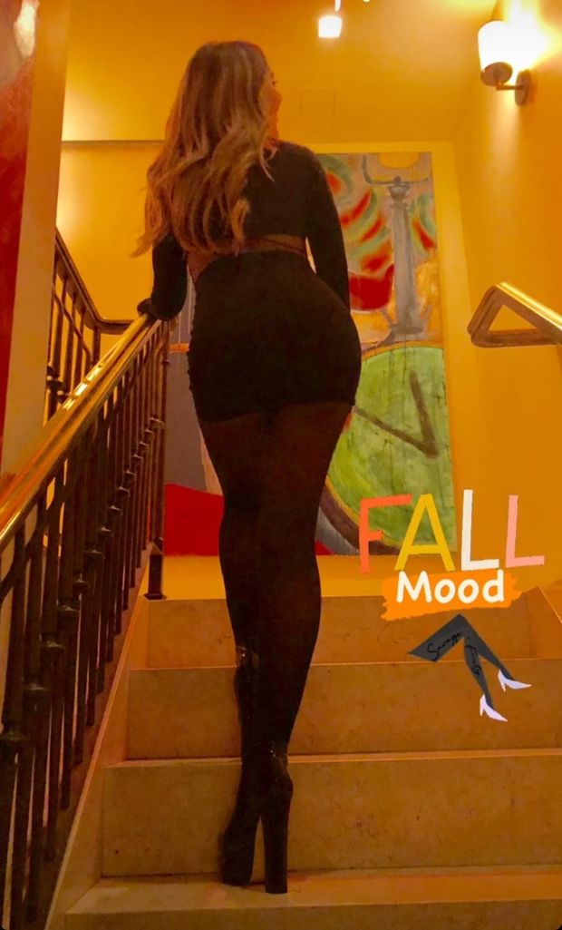 Her mood is just right.