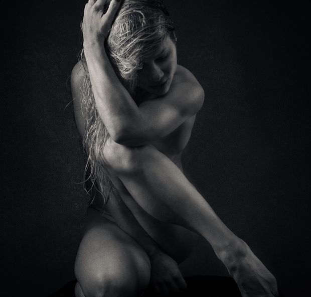 Sensual pose B&W