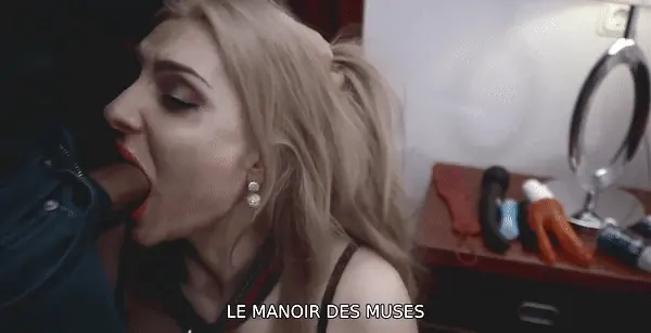 Marie Sophie on all fours begs her Master to use her as a female dog