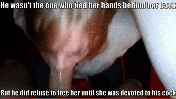 Hands free or bound, she would always be his fucktoy