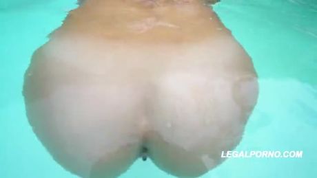 BBC sexy porn babe pool striptease video!
