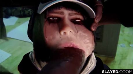 Pretty lady devours cock