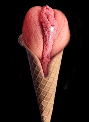 Here is your pussy icecream