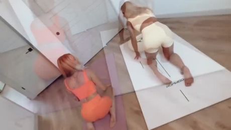 Bella Bellini & Jessica Kyle Share a Big Cock and get Covered in Cum