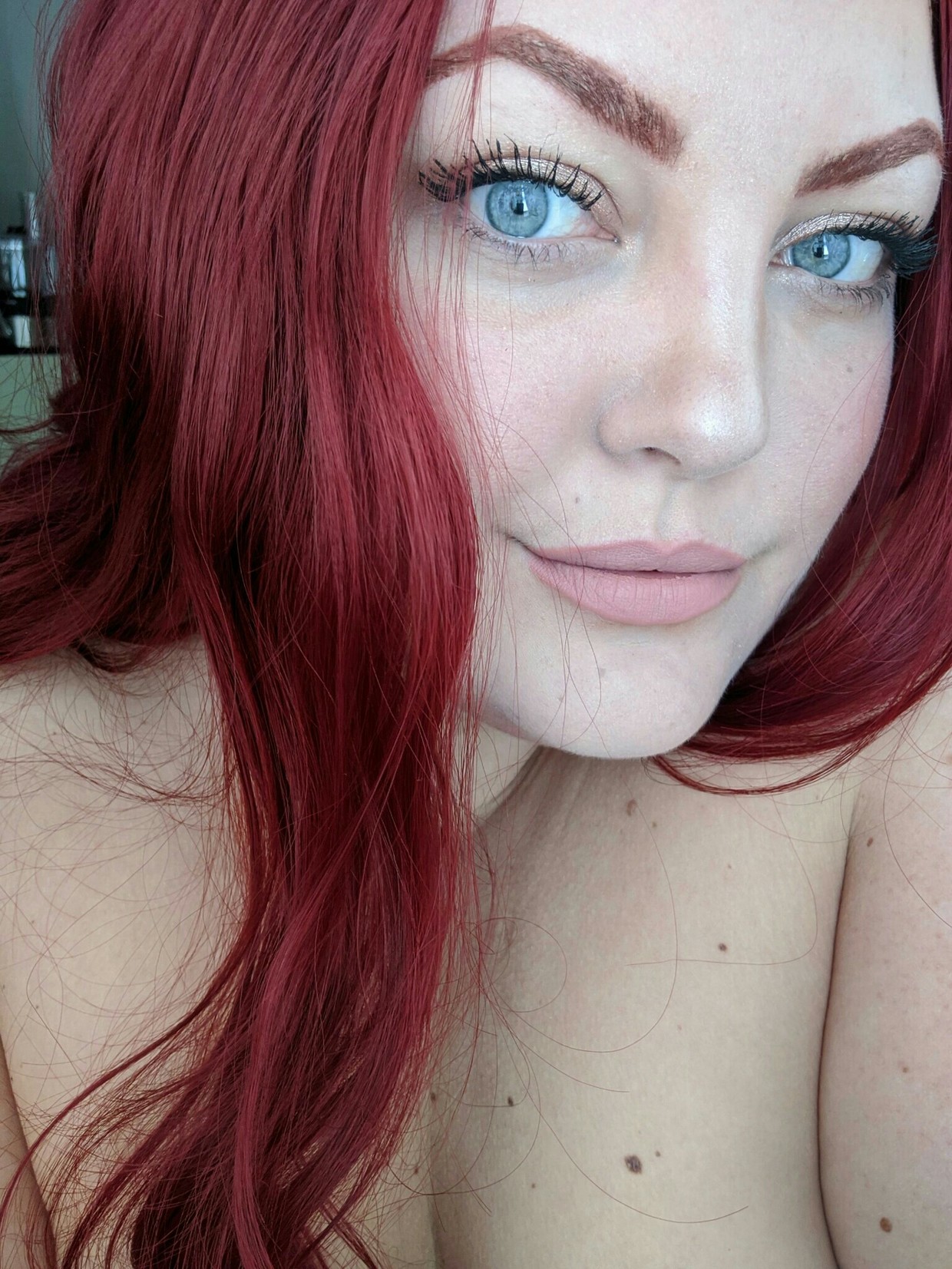 Extremely red.