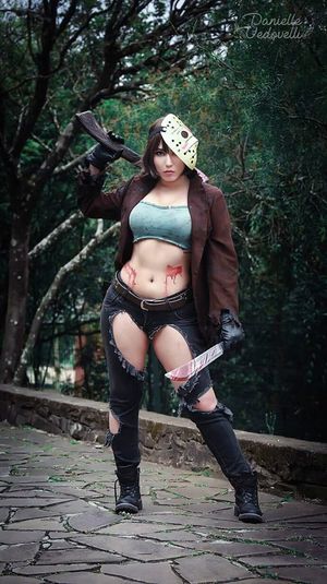 Female Jason cosplay
