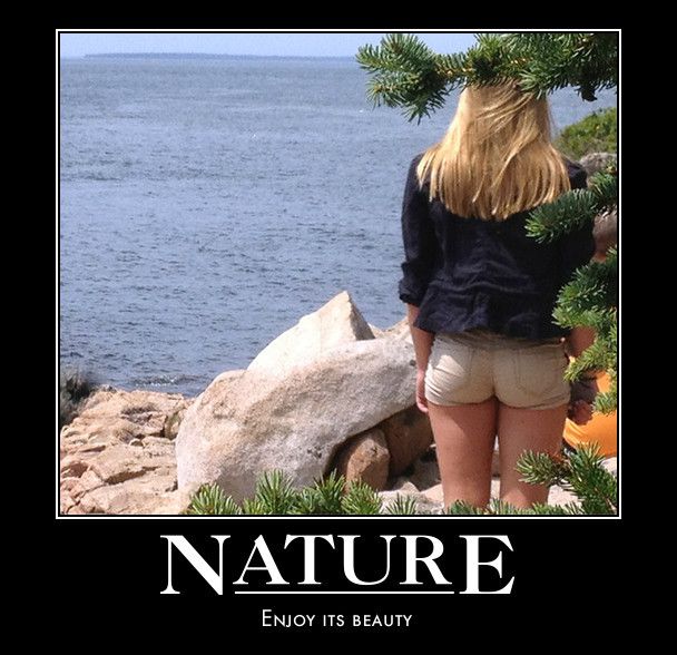 Nice ass in nature