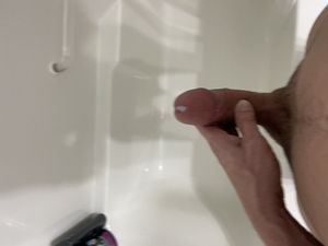 A beautiful drop of precum at the tip of my hard cock what would you do with it