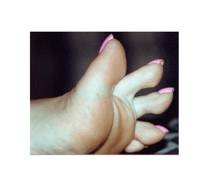 Toenails with some length & color.