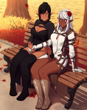 Mutual masturbation in public